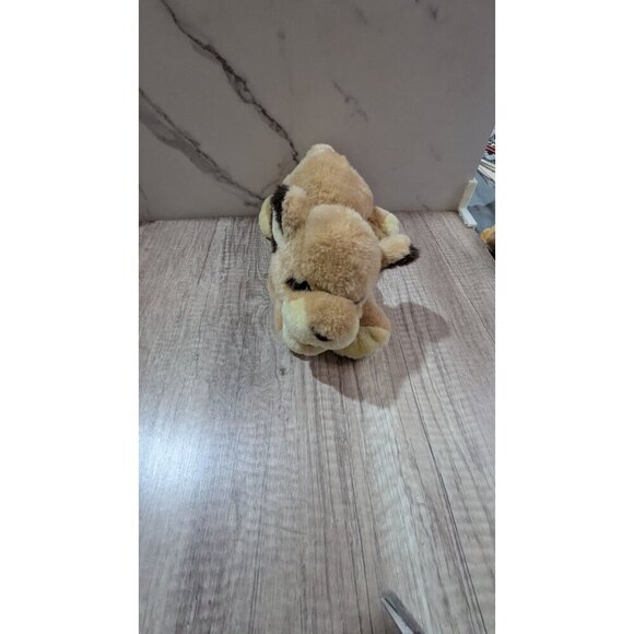 Lion Cub Plush Toy Tan Brown Stuffed Animal Lemonwood Asia Ltd Realistic 11" - Picture 8 of 9